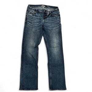 Reclaim Buckle Men’s Dark Wash Straight Leg Jeans Size 34x34
